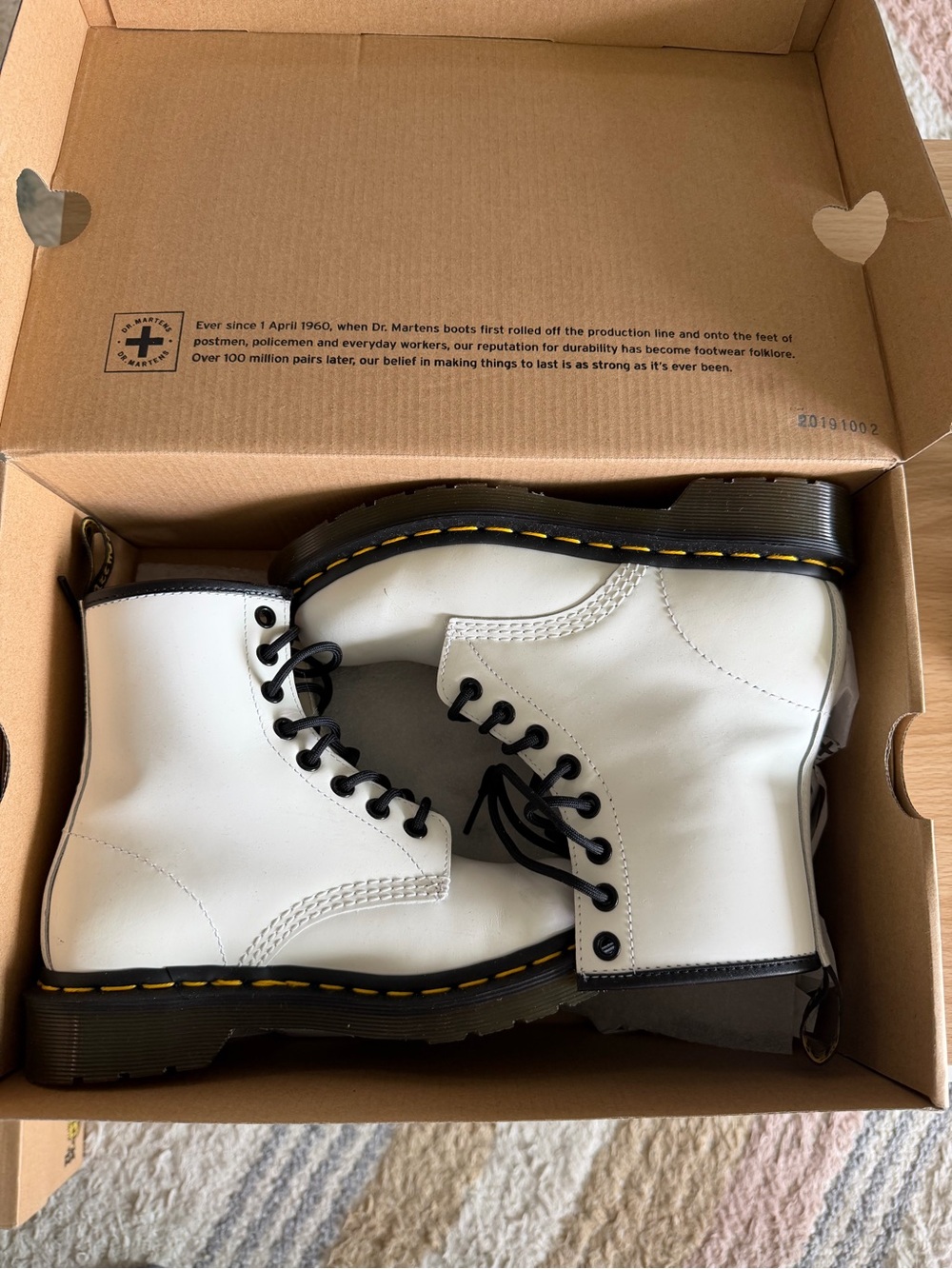 Dr. Martens 1460 Women’s White Patent Boots